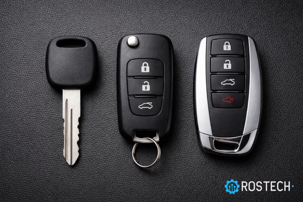 Rożnice pomiędzy kluczami - klucz mechaniczny, klucz z pilotem, klucz smart