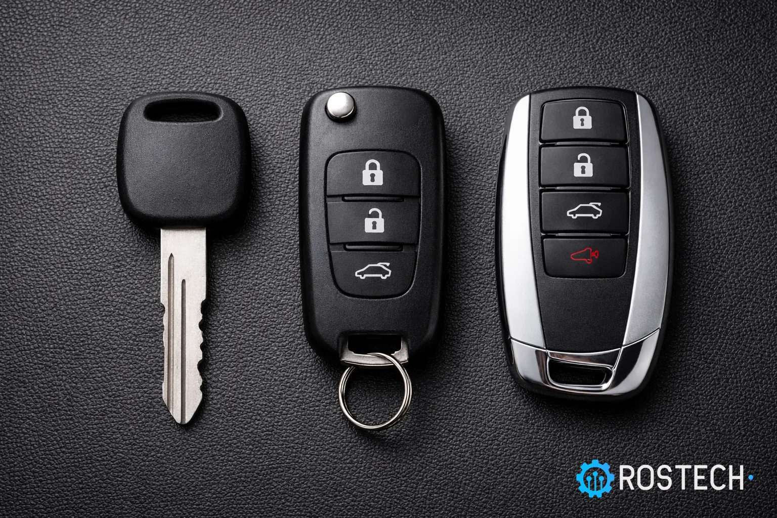 Różnice między kluczem mechanicznym, pilotem a smart key